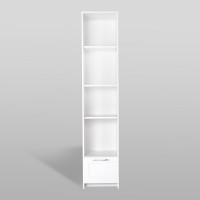 Стеллаж Гуд ЛАКК СИРИУС 1 ящик, 39x34x190 см, белый 2.02.07.130.1