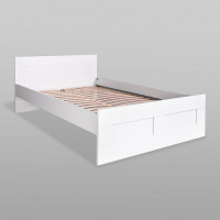 Кровать Гуд ЛАКК СИРИУС двуспальная, 205x146x82 см, белая 2.02.04.600.1