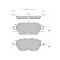Колодки тормозные AV192 дисковые (противоскрипная пластина в комплекте) Avantech 1740228