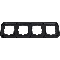 4-постовая рамка OVIVO Loft дымчатый-черный 404-110008-228