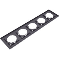 5-местная рамка Nilson THOR Metallic, антрацит 27160095
