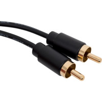 Кабель VENTION аудио RCA M/RCA M - 1м Чёрный VAB-R09-B100