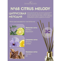 Ароматический диффузор в стеклянном флаконе Aroma republic №68 Citrus melody, 30 мл 93811