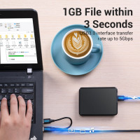 Кабель VENTION USB 3.0 AM/micro B, USB 2.0 AM - 1м CQPBF