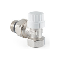 Термостатический клапан радиатора PROFACTOR угловой, с преднастройкой и уплотнением, 3/4 PF RVT 983UR