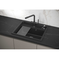 Кухонная мойка из кварца GRANULA KS-6003 ЧЕРНЫЙ