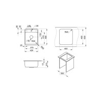 Кухонная мойка GRANULA Standart ST-4202 графит 4202, ГРАФИТ