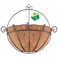 Навесное кашпо МУЛЬТИДОМ Кокос 25x28 см, глубина 13 см VL83-115