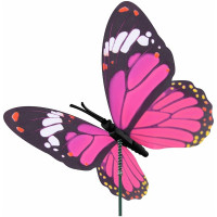 Декор для растений МУЛЬТИДОМ Бабочка, длина 31 см, размер бабочки 9x12 см VL83-251