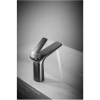 Смеситель для раковины ROSE оружейная сталь R3901T