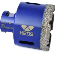 Коронка алмазная по керамограниту для УШМ PRO 55 мм, M14 KEOS DC55M14