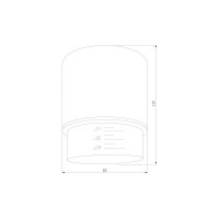 Накладной светодиодный светильник Elektrostandard Cors белый a062385