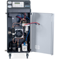 Установка для заправки автомобильных кондиционеров KraftWell автоматическая, фреон R-134a, 120 л/мин., внутр. ёмкость 24,6 л AC2000