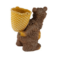 Садовая фигурка PARK Медведь с корзиной высота 30 см 169465