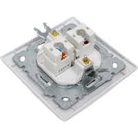 2-местная компьютерная розетка Nilson СУ RJ45 CAT6, TOURAN-ALEGRA-THOR, белый 24111046
