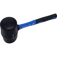 Киянка vertextools 680 г, черная резина, фибергласовая рукоятка 10-50-680