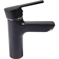 Смеситель для раковины однорычажный Guven, черный 9601S