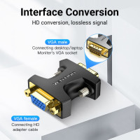 Адаптер-переходник VENTION VGA 15 M/ VGA 15 F DDFB0