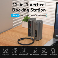 Мультифункциональная док-станция VENTION USB Type C 12 в 1 TPJH0-EU