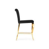 Полубарный стул Woodville Joan black/gold 15388