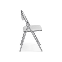 Стул на металлокаркасе Woodville Gikat белый полимер/светлый мусс 454012