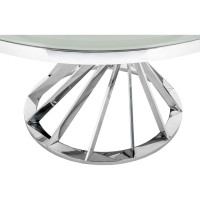 Стол Woodville Twist steel/white 11395