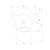 Настенный светильник Bogate's античная бронза a062051