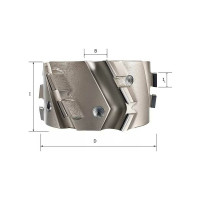 Фреза алмазная прифуговочная (80x30x43 мм, RH/LH) для кромкооблицовочных станков ROTIS 225.08030433D