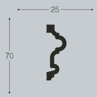 Молдинг Bello deco XPS М 24 70x25 мм 00-00105685