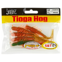Искусственные съедобные виброхвосты Lucky John LJ Pro Series TIOGA HOG 3.5in 08.90 /T56, 6шт 140195-T56