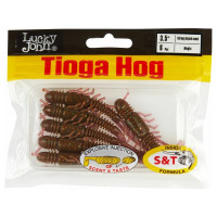 Искусственные съедобные виброхвосты Lucky John LJ Pro Series TIOGA HOG 3.5in 08.90 /S14 6шт 140195-S14