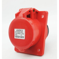 Стационарная розетка ANDELI AM-424 скрытая 32A IP44 3P+E 380В/415В ADL13-041