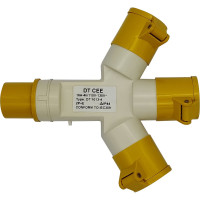 Трехлучевая розетка ANDELI AM-1013-4 16A IP44 2P+E 220В ADL13-068