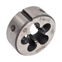 Дюймовая плашка TLX 3/4"-10 UNC 60гр Р6АМ5 10 ниток/дюйм, dнар.45мм 70583