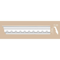 Гибкий плинтус Decomaster 73x41x2400 мм 95112F