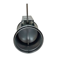 Заслонка регулирующая круглая TKD125-SC-03DN/230V 125 мм с электроприводом 3Нм, 220В, управление открыто/закрыто с возвратной пружиной TECHNO 551253