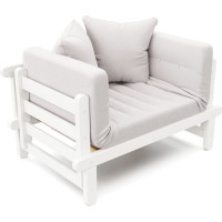 Кушетка Arsko Сламбер белая эмаль/Atlanta Ash 80543086