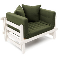 Кушетка Arsko Сламбер беленый дуб/Atlanta Grass 80543083