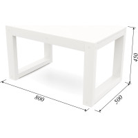 Столик Arsko Амбер белая эмаль 358840 80358840