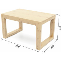 Столик Arsko Амбер сосна 80358842