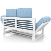 Кушетка Arsko Балтик белая эмаль/Kiton 11 80382237