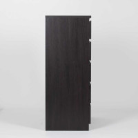 Комод Гуд ЛАКК МАЛЬТА 5 ящиков, 80x48x121 см, черный, дуб венге 2.05.02.090.5