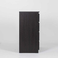 Комод Гуд ЛАКК МАЛЬТА 4 ящика, 80x48x98 см, черный, дуб венге 2.05.02.070.5