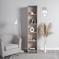 Стеллаж Гуд ЛАКК СИРИУС 5 полок, 39x34x190 см, бежевый, дуб сонома 2.02.07.150.3