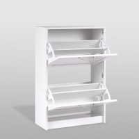 Тумба для обуви Гуд ЛАКК СИРИУС 60x25x89 см, белая 2.02.10.430.1