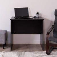 Приставной письменный стол Гуд ЛАКК КАСТОР 80x50x75 см, черный, дуб венге 2.03.06.010.5