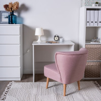 Приставной письменный стол Гуд ЛАКК КАСТОР 80x50x75 см, белый 2.03.06.010.1