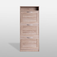 Тумба для обуви Гуд ЛАКК СИРИУС 60x25x142 см, бежевая, дуб сонома 2.02.10.440.3