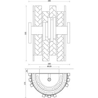 Настенный светильник Moderli Stasy латунь, без плафонов V9011-2W