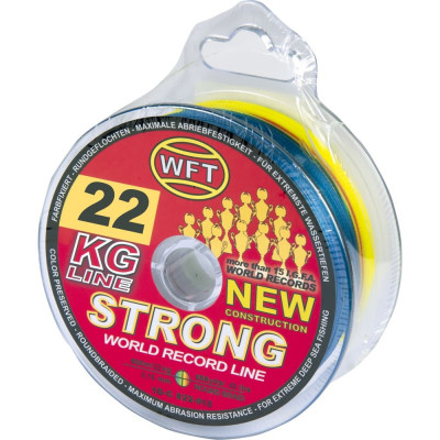 Плетеная леска WFT KG STRONG Multicolor 1D-C-822-018